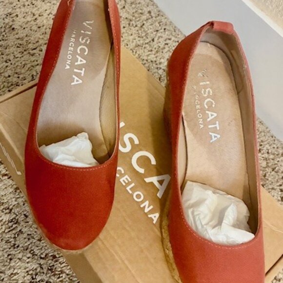 Viscata Canvas Espadrille Wedges - Picture 3 of 6